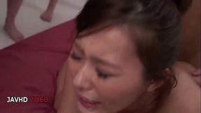 Hot Japanese Bukkake Scene Loaded With