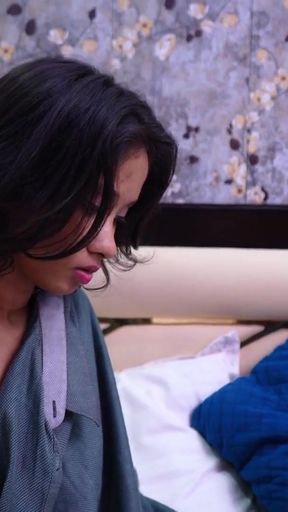 An Indian stepbrother went to his stepsister's house and had intense sex with her using his large penis.   Clip 1
