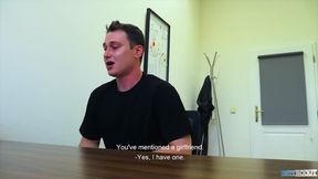 DIRTY SCOUT 180 - Muscular Dude Is Desperate For A Job So Lets Agent Fuck Him