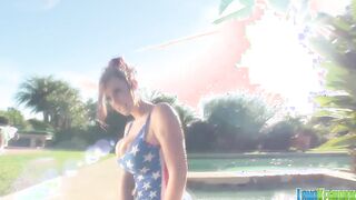 Lana Kendrick - Patriotic Hot Tub 1