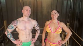 Baxx Vs Vanessa Arizona in a Nude Sexwrestle Loser Gets Fucked