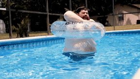 Ryan Alexander: Big Belly SSBHM Tight Squeeze at the Pool - Fat Guy Gets Stuck At the Pool - MP4 hd 720