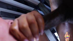 pawg mz dani has her huge ass oiled and fucked by bbc