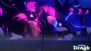 Captain Beidou from Genshin Impact gets fucked by a stone Riftwolf Doggystyle face down ass up