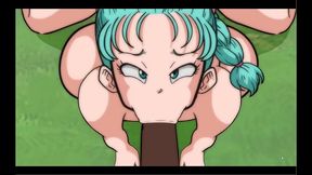 bulma balls [ dragon ball hentai game ] ep.2 bulma bbc gangbang and bukkake !