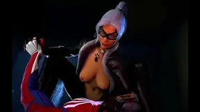 Spider-Man Swings Into Heat with Black Cat in Immersive 3D VR Fantasy