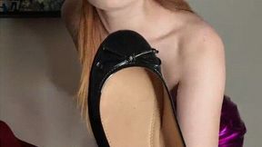 Merciless Mistress wearing ballet flats