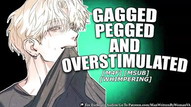 Whimpering Amateur Guy Pegs Gagged Regular for Rough Roleplay ASMR Moaning