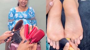 Best Combo Deal – Beautiful Indian Wife’s Most Ticklish Feet! 2 Videos Non-Stop Laughing & Tickling