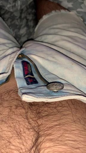 Step Sister watching her Stepbro stroking his dick
