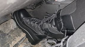 Snow driving in goth boots 2