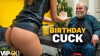 Asandra Dewy enjoys birthday sex in front of her watching cuckold husband