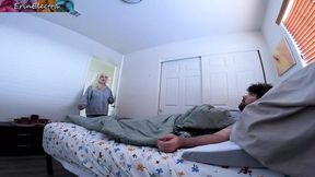 BDSM Stepfamily Affair: Stepmom Intimately Helps Stepson Wake Up with Morning Sex Routine