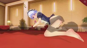 3D HENTAI Maid fucks in 69 position