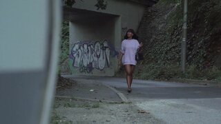 Creampie for a leggy girl with nice fucking boobies