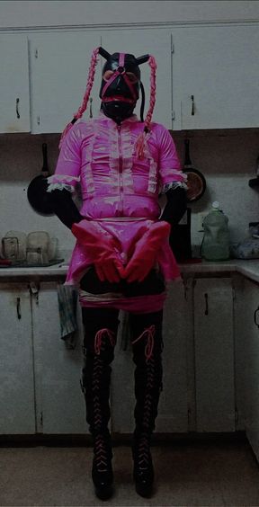 Sissy Maid Cleaning Short