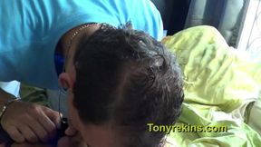 double penetration for this straight guy in jogging
