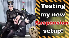 Training Zero Femdom Suspension Bondage Demo! Predicament Submissive Humiliation Real Homemade Amateur Wife MILF Spanking BDSM