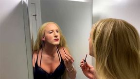 Sexy Blonde Drag Transformation