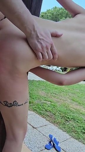 Maya and Lilith Fucked by the Pool.