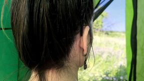 creampied hairy pussy fuck in tent