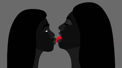 Her First Lesbian Tongue Sex And First Kiss Time Experience | Original Erotica