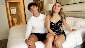 Curvy Latina 19yo babe gives Frat Boy the ride of his life.