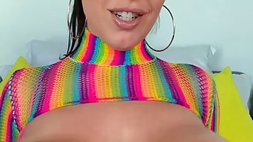 Angela white rainbow oil joi