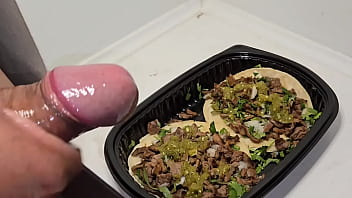 Its Cum Taco Tuesday! My delicious Cum salsa for these Carne Asada tacos.