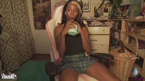 Pitching a Tent in My Miniskirt — Hours of Edging, Cumming, and a Self Facial