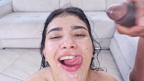 a truly intense dap for the beautiful sara taylor with 4 huge black cocks, anal, dap, deep balls + pissing