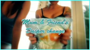 step-Step-Mum And Friend D iaper Change