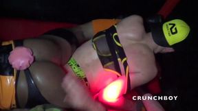Gang bang bareback party in backroom