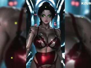 Sexy and Wicked big beautiful woman - AI Generated