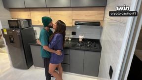 Big-breasted brunette MILF helps her brother-in-law when his wife is away