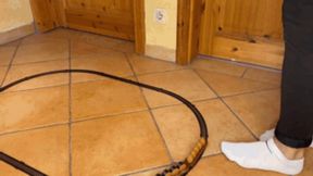 Sneaker-Girl Akira - Train Crush with Socks