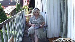 Fucking old mother in law outside