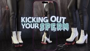 White Tank Boots Made for the Best Cock and Balls Damage (Vertical Version) - TamyStarly - Crush Trample, Shoejob, Bootjob, CBT, Ballbusting, Trampling, Stomping