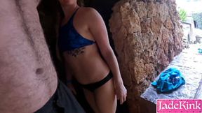 Horny&#x1F975; Stepsis Sucked & Fucked In Steamy Sauna