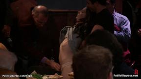 ”Whore suspended & banged in public”