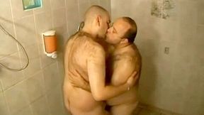 Chubby Gay Bears Fuck in Shower