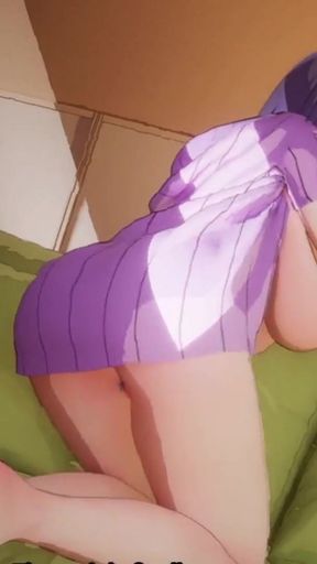 Jaw-dropping moment from &quot;Hinata&#039;s Expected Visitor - The &#039;Diplomatic Meeting&#039; That Turns Into a Steamy, No-Holds-Barred&quot;