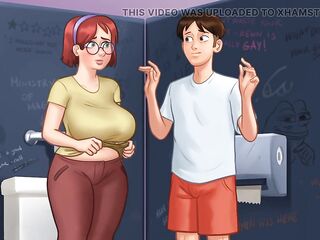 Sex in the bathroom with my classmate in secret