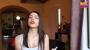 Alluring Italian babe Petra loves cigars