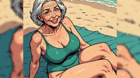 Revealing Swimsuits with Mature Cleavage (naughty Ai)