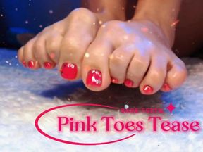 Bare Feet & Pink Toes Tease