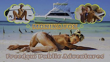 Monika Fox Freedom Public Outdoor Adventures, Dildo Fucking On Yacht & Blowjob For Captain