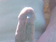 Big Dick Twink Loses Swim Trunks in Pool! (CUMS)