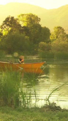 Cum on my Black Stockings: A Romantic hard fuck on a Kayak   Clip 1