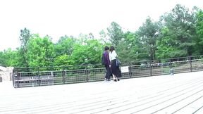 Beautiful Japanese MILF gives it up at stunning springs